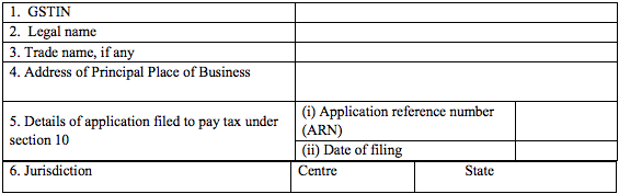 GST CMP-03 Table 1