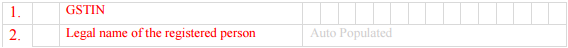 GSTR 3B Table 1