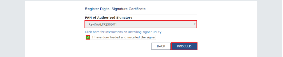 PAN of Authorized Signatory