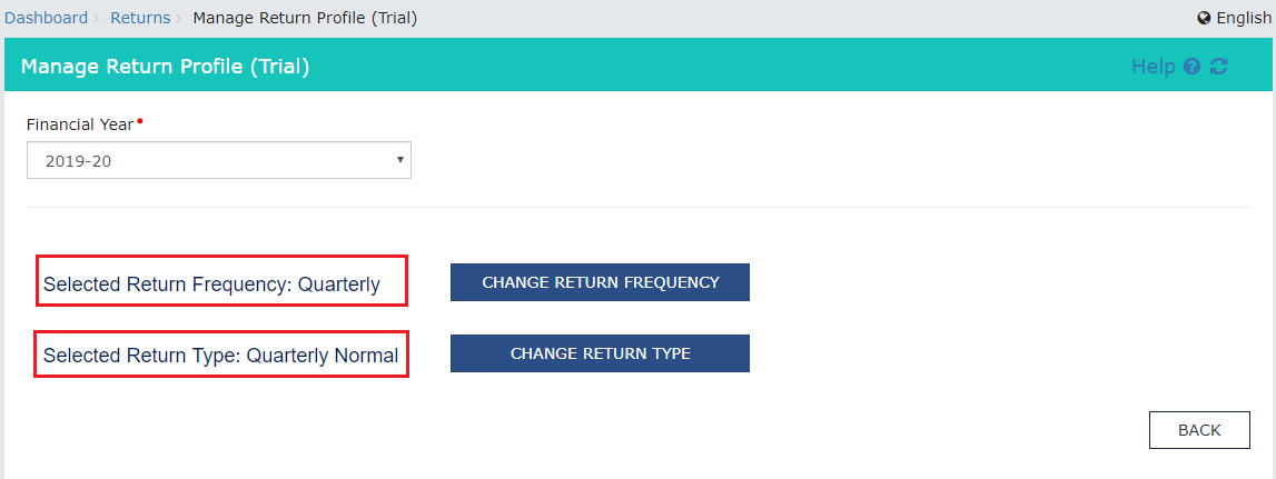 New GST Return Trial Dashboard