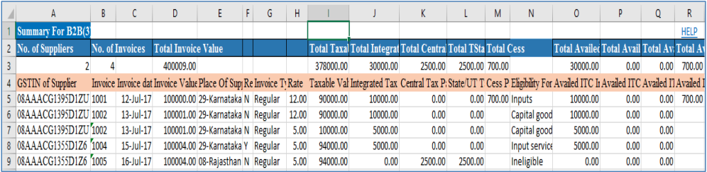 Excel Worksheet