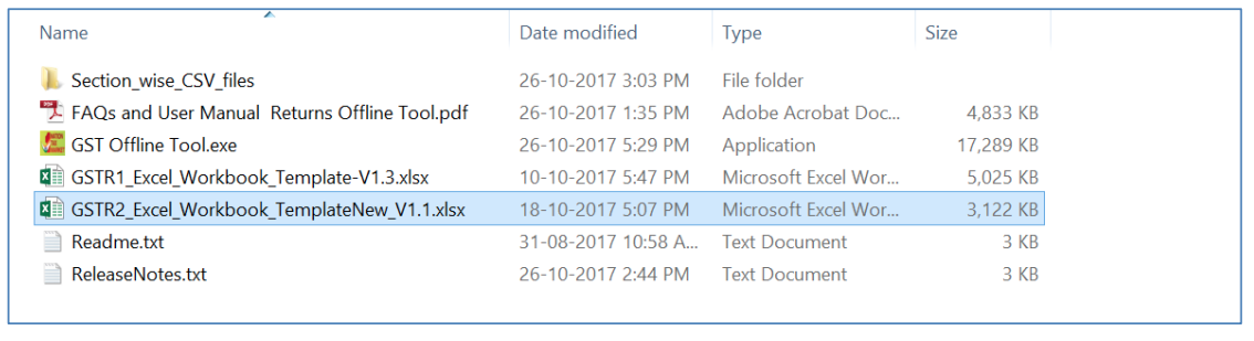 Select GSTR-2 Excel worksheet