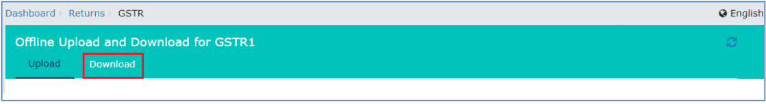 Offline Upload and Download for GSTR1