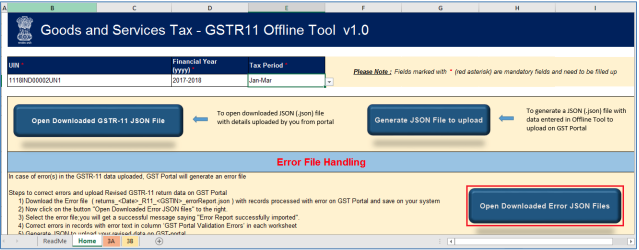 Click Open Downloaded Error JSON File