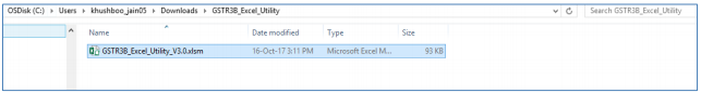 GSTR 3 Excel Utility