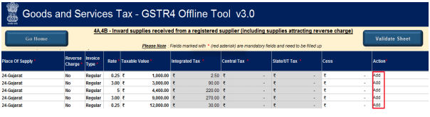 Add Records in worksheet
