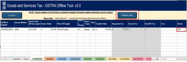 Select the value of Action