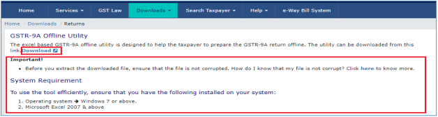 GSTR-9A offline utility