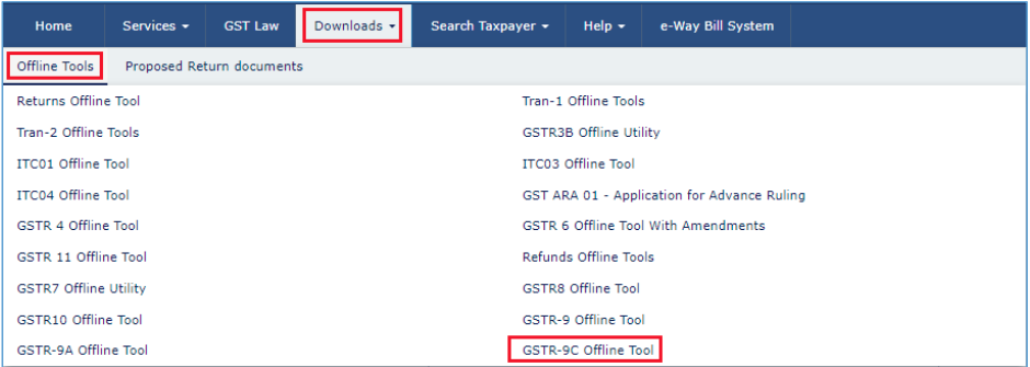 Click download offline tool