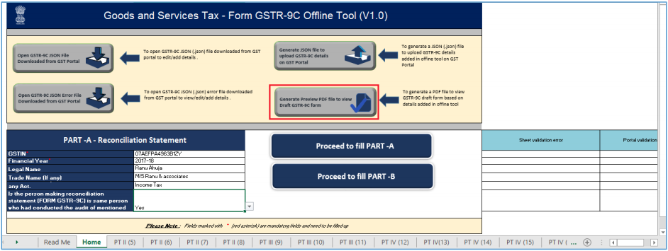 Click Generate preview PDF file