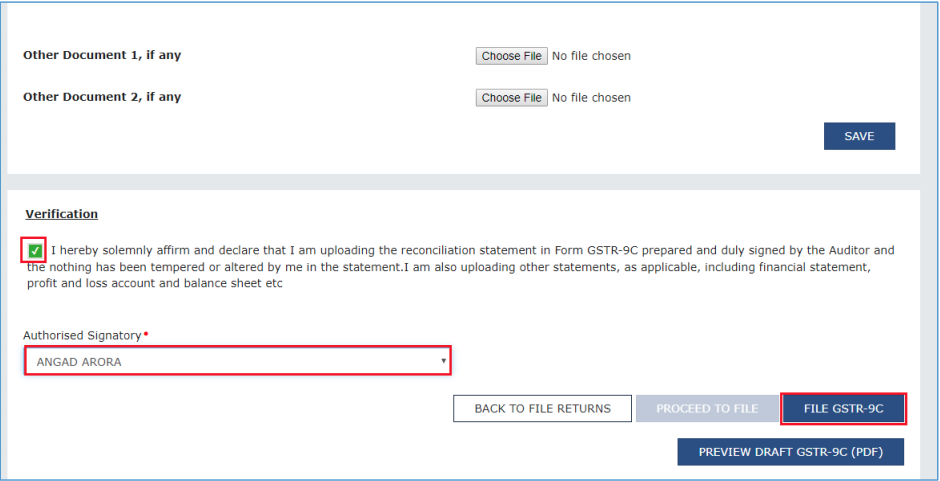 click File GSTR-9C