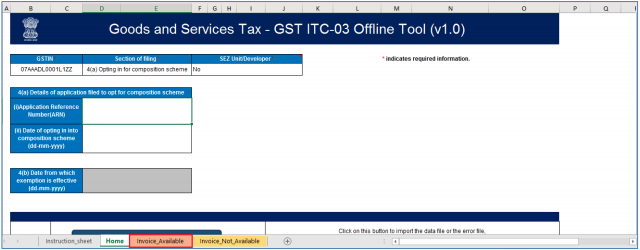 Worksheet - Invoice Available