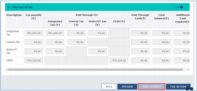 Enter the payment details