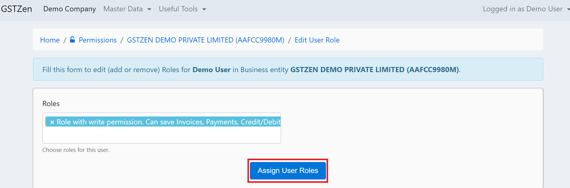 Assign User Roles