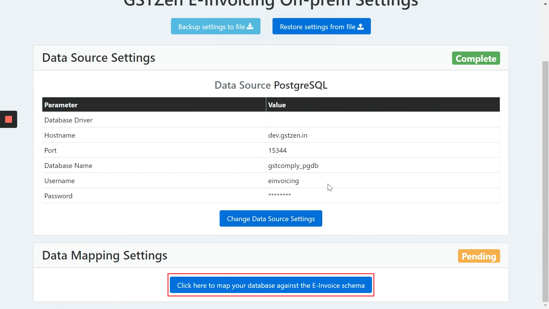 Database connector-Data Mapping