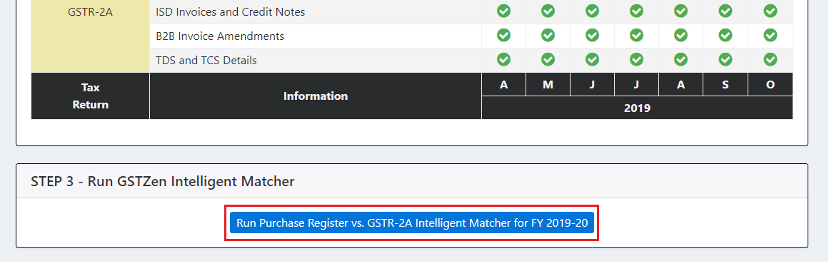 Run GSTZen Intelligent Matcher