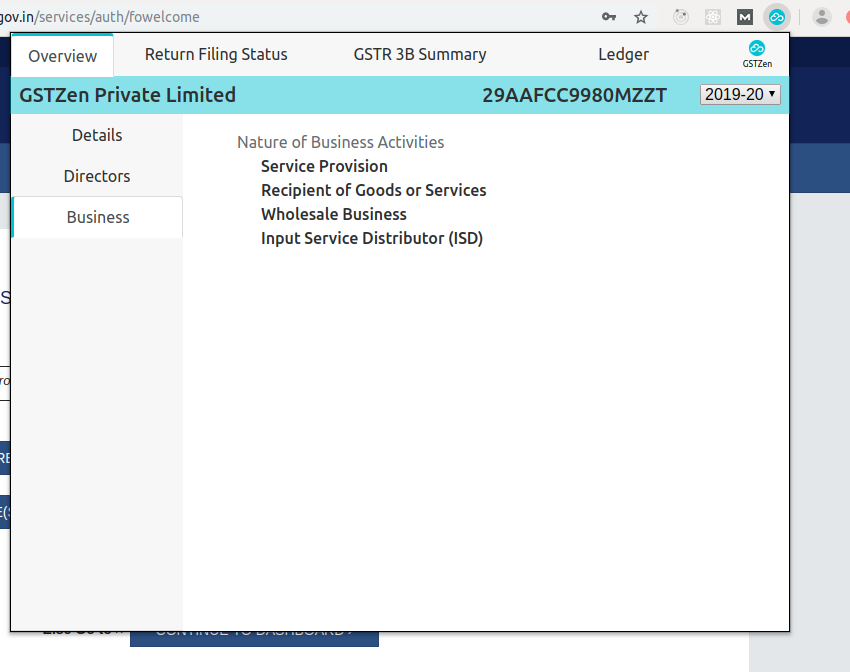 GSTN Details