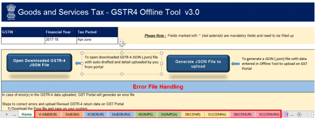 GSTR4 worksheet image