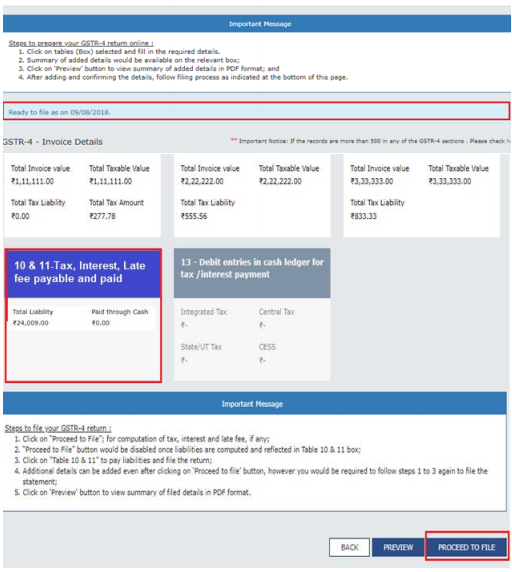 GSTR4 Filing image 1