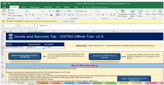 Prepare GSTR4 Image