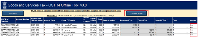 GSTR-4 Worksheet image