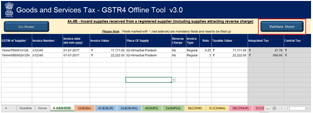 Validate Sheet image