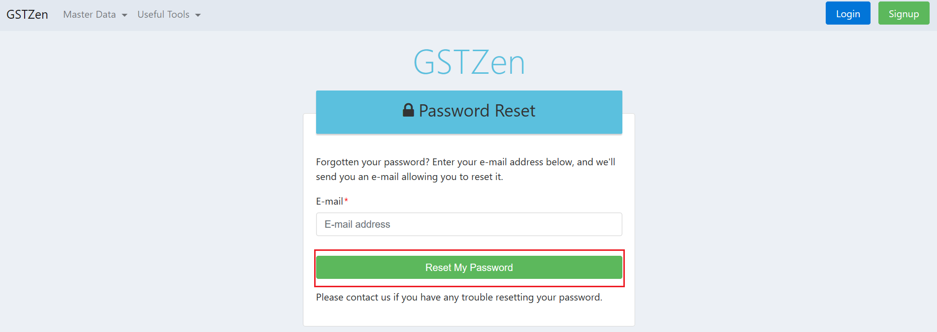 Password Reset Link