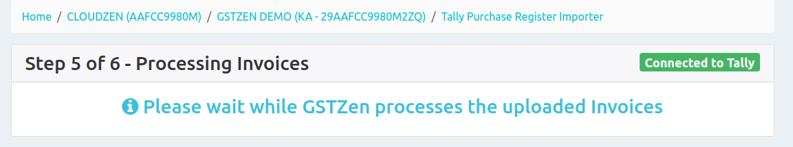 GSTZen is processing your invoices